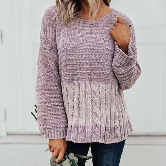 Sweaters - LAST 1️⃣ Chenille Stripe Pullover Sweater